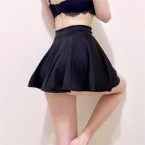 Tamprus, klostuotas sijonas aukštu liemeniu Sexy Club Suknelės Moteriški A formos teniso mini sijonai Juodai baltai ilgi moteriški drabužiai One Size juoda
