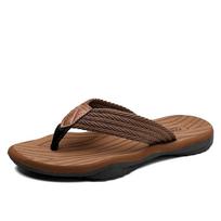 Flip Flop vyrams Klasikinės vyriškos šlepetės 2024 m. lengvi vyriški paplūdimio batai 39 ruda