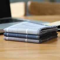 3 vnt vyriškas , nosinaičių rinkinys, medvilnė Hankie, dryžuoto languoto rašto kišenė