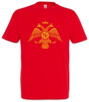 Bizantijos erelio vėliava Ii Rytų Romos Bizantijos imperija Bizantijos erelio unisex marškinėliai S