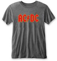Ac Dc logotipu pilki Burnout unisex marškinėliai S