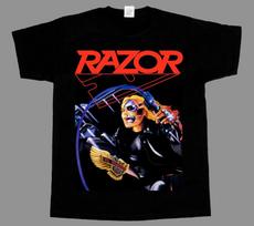 Razor Evil Invaders'85 Thrash Speed Metal Band Sacrifice Black Unisex T-Shirt S