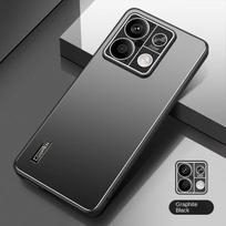 Aliuminio galinis dangtelis, skirtas Xiaomi 13 14 Pro Redmi Note 13 Mi 13T Pro 5G Poco X6 Pro fotoaparato smūgiams atsparus dangtelis for xiaomi 13T juoda