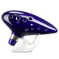 12 skylių legenda „Ocarina of Time Blue Alto C Fleita Pučiamasis instrumentas Natūralus garsas Lengva išmokti Puiki NAUJA dovana mėlyna