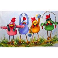 Pilnas 5D „Pasidaryk pats“ deimantinė tapyba Keturi viščiukai Siuvinėjimas Kryželiu Namų dekoras Rankų darbo dovana 25x30cm