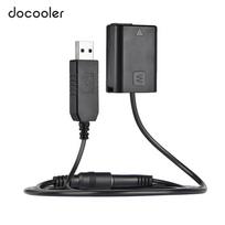 Docooler NP-FW50 fiktyvi baterija + DC maitinimo blokas (5V 2A) USB adapterio laido keitimas, skirtas AC-PW20 juoda