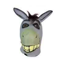 Šreko asilo latekso kaukė Helovino vakarėliui suaugusiems Naujovės Cosplay aksesuarai pilka