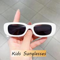 Vaikai Itin lengki stačiakampiai akiniai nuo saulės Vaikams Klasikiniai Retro UV400 Atspalviai Anti-Glare Saulės akiniai Mažas rėmelis Vasaros paplūdimio akiniai