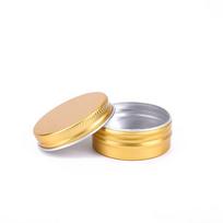 100 vnt. 15 ml aliuminio indelis 15 g aliuminio skardinė talpykla auksinės spalvos 15 ml kosmetinis indelis beige