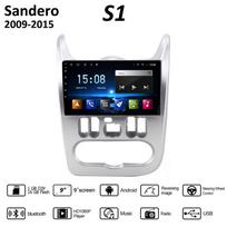 9 colių Android skirtas Renault Logan I Sandero 2009-2015 automobilių radijas Multimedijos vaizdo grotuvas GPS navigacija WIFI 1+16GB