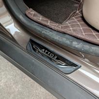 BYD ATTO 3 2022 2023 Durų slenksčio apsauga Automobilių aksesuarai Automobilių slenksčio plokštės lipdukai Plieniniai pedalų apdailos stiliai juoda