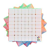 Little Magic 8x8x8 Profesionalūs be lipdukų 8x8x8 Magic Cube greičio galvosūkis 8x8 kubų mokomieji žaislai 87mm