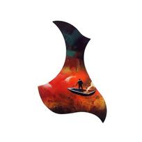 128 mm liaudies akustinės gitaros rinkiklio lipdukas Lipdukas akustinės gitaros dalims GQ435