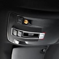 Automobilio salono stoglangio jungiklio rėmelio lipduko apdaila Mercedes Benz A B CLA GLA klasėms W176 A180 C117 gray