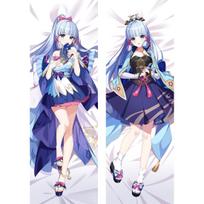 Genshin Impact Kamisato Ayaka Cosplay ilgas kūno pagalvės užvalkalas Persiko odą apkabinantis pagalvės užvalkalas Ilgas pagalvės užvalkalas 40x120cm