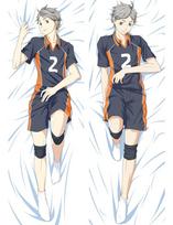 Anime Haikyuu!! Sugawara Koushi Cosplay Hugging Body Pillow Case Prop 120x40CM