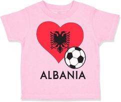 Individualūs marškinėliai mažam vaikui Albanietiškas futbolas Albanija Futbolas Berniukas Amp; Mergaičių drabužiai S
