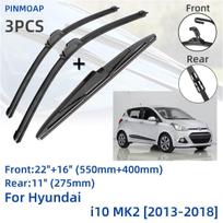 Skirta Hyundai i10 MK2 2013-2018 Priekinių galinių valytuvų mentės Šepečiai Pjovimo priedai J Kablys 2013 2014 2015 2016 2017 2018 m.