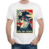 JoJo Bizarre Adventure Stand Fiction Marškinėliai Vintažiniai marškinėliai Viršutiniai trumpomis rankovėmis išgryninti XS balta