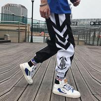 Streetwear Hip Hop Joggers Pants Men Loose Harem Pants Ankle Length Trousers Sport Casual Sweatpants White L juoda