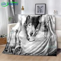 Wolf Throw Antklodė Vaikams Žaidimas Sofa antklodė suaugusiems ir vaikams Antklodė lovai Pikniko antklodė Antklodė lovoms 75x100cm (30x40inch)