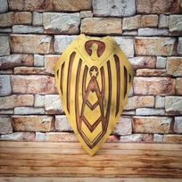 55,88 cm Kareivio berniuko medinio skydo superherojų vaidmenų skydo komikso „Cosplay Shield“ kopija geriausiai tinka dovanai