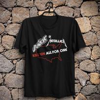 Metallica Varna Britų Grupė Kill Em All Vienas Turas James Hetfield Unisex Marškinėliai S