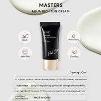 AHC Masters Aqua Rich Apsauginis kremas nuo saulės SPF50+ PA++++ 30ml black