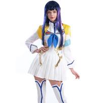 Anime KILL la KILL Satsuki Kiryuin Cosplay Wig Costume Lovely Uniform Dress Girl Sailor suit Halloween Carnival Party Clothing L-(Costume+Wig)