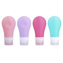 Kelioninis silikoninių buteliukų rinkinys, kosmetinių buteliukų laikymo dėžutė, nešiojamas losjono buteliukas, dušo želės, rankų dezinfekcinio skysčio buteliukas. 38ML violetinė