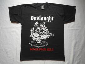 „Onslaught Power From Hell Thrash Speed ​​Metal Xentrix Slayer Sodom“ unisex marškinėliai S