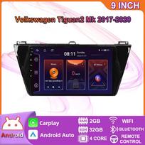 Skirta Volkswagen Tiguan 2 Mk 2017-2020 Carplay Android Car Radio GPS Navigation 2din 2+32GB 2+32GB gray