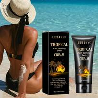 Tropical savaiminio įdegio kūno kremas kviečių spalvos grožio kremas savaiminio įdegio rinkinys Sunless Tanning Lotion Black Skin Care Cream 1pc