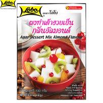 Lobo Almond Flavor Cold Tofu Powder, No preservatives used/ Serves 4-6 persons, Thai Dessert, 130 g 130 g