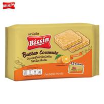 Bissin Apelsininiai sviestiniai kokosiniai sausainiai 12 paketėlių 190 g x 1 vnt. / 3 vnt. / 6 vnt. - Tailando užkandžiai 190 g