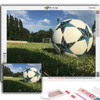 Visas 5D „pasidaryk pats“ deimantų piešimas Futbolas Sportas 5D Deimantų piešimas Full Round 20X30CM