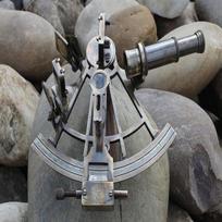 Brass Sextant Marine Vintage Navigacijos instrumentas Nautical Maritime Astrolabe