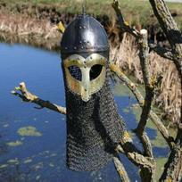 Skandinaviškas šalmas, viduramžių vikingų šalmas Vyriškas kovinis šalmas su raižytais raštais, viduramžių šalmas LARP šalmas vikingų kostiumas