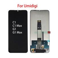 Skystųjų kristalų ekranas, skirtas Umidigi C1 G1 LCD ekranas Jutiklinis ekranas Skaitmenintuvas Viso komplekto pakeitimas Umidigi G1 Max G1 Max ekranui G1 Max juoda