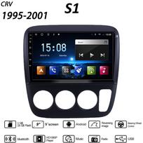 9 colių automobilio stereofoninis radijas, skirtas Honda CRV 1995-2001 automobiliniam daugialypės terpės grotuvui DVD garsiakalbiams galvos blokui garso WIFI 1+16GB