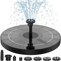 Mini saulės vandens fontanas Baseinas Tvenkinys Krioklys Fontanas Sodo apdaila Lauko paukščių vonia Saulės energija varomas fontanas Plaukiojantis vanduo Basic 13cm