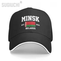 Beisbolo kepuraitė Baltarusija EST.1944 Minskas Sostinė Unisex WoUnisex Unisex Hip Hop Sumuštinių kepuraitės Snapback Golfo kepurė Žvejybai One Size