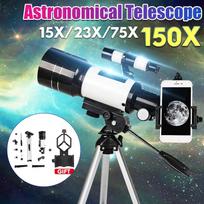 70 mm 300 mm astronominis teleskopas Monokuliarus Profesionalus lauko kelionių taškas su trikoju vaikams ir pradedantiesiems Dovana