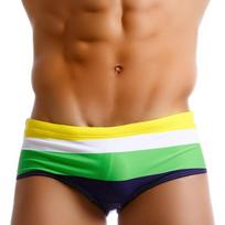 Push Up Pad Vyriški Seksualūs plaukimo kelnaitės Vyriški maudymosi kostiumėliai Bikini maudymosi kostiumėlis paplūdimyje, banglenčių sportas M žalia