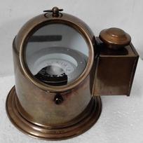 22,86 cm jūrinis karkasinis kompasas žalvarinis Old Binnacle Maritime navigacijai