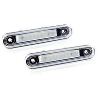 2 vnt LED valstybinio numerio lemputė, skirta Mercedes Benz EC Class W124 W201 W202