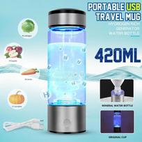 420 ml 3 min. nešiojamasis vandeniliu praturtintas vandens puodelis, jonizatorius / generatorius Super Antioxidants ORP vandenilio butelis, įkraunamas