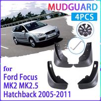 4 vnt Automobilių purvasaugiai, skirti Ford Focus 2 MK2 MK2.5 Hečbekas 2005-2011 Purvasargiai Purvasaugiai Sparnai Purvasaugiai Auto gray