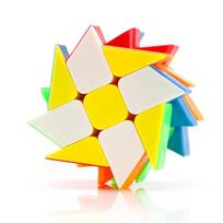 Meilong Cubing klasės vėjo malūno kubas 3x3 stebuklingas kubas dėlionės kubeliai be lipdukų Profesionalūs greitį mokantys žaislai