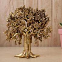 Žalvarinis Kalpavriksha Tree Showpiece Paukščiai, sėdintys ant šakos Stalo dekoras Rankdarbių dekoravimas Vaastu Fengshui dovana senoviniu lenkišku